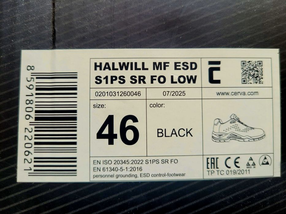 Buty Robocze Cerva HALWILL, rozmiar 46