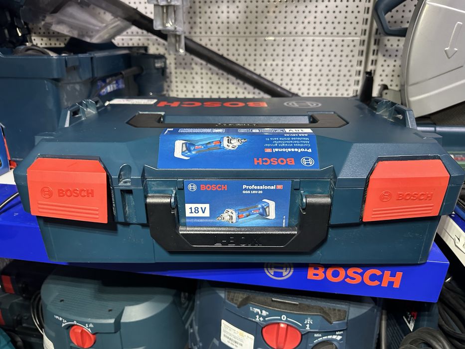 Акумуляторна пряма шліфувальна машина Bosch GGS 18 V-LI + L-BOXX