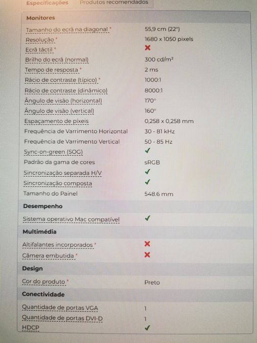 Monitor Samsung 22"64739094942467127