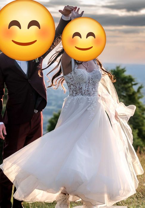 Suknia ślubna gorsetowa