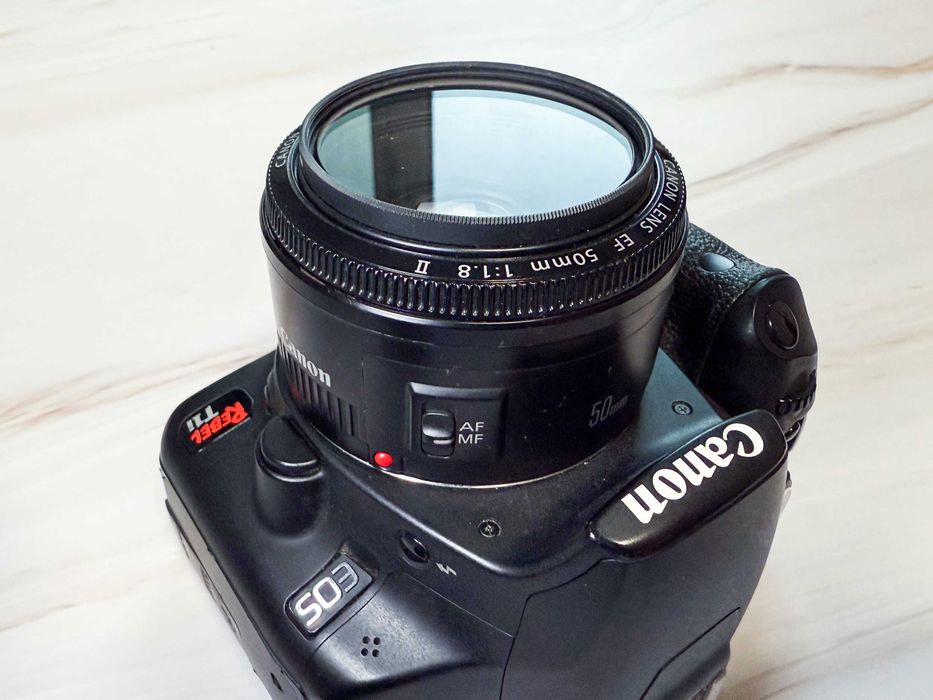 Canon 500D + EF 50mm f/1.8 II - готовий комплект для першої камери
