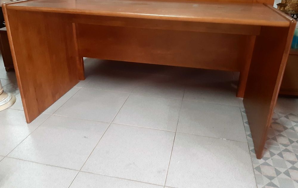 Secretária pinho mel maciça com cadeira