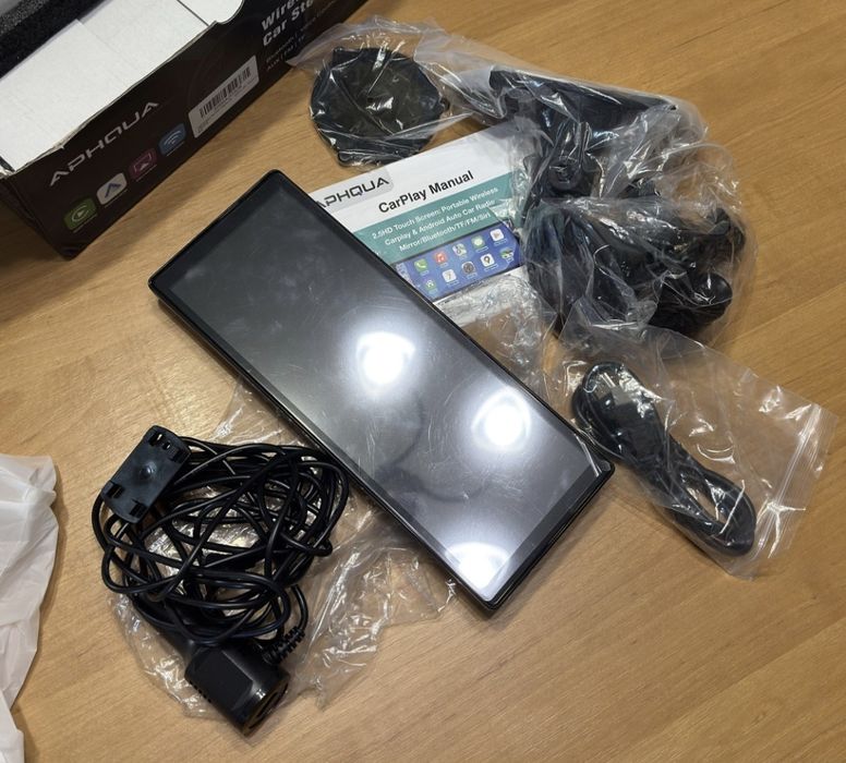 Автомагнітола CarPlay 26×10 см з Bluetooth для iPhone та Android, Andr