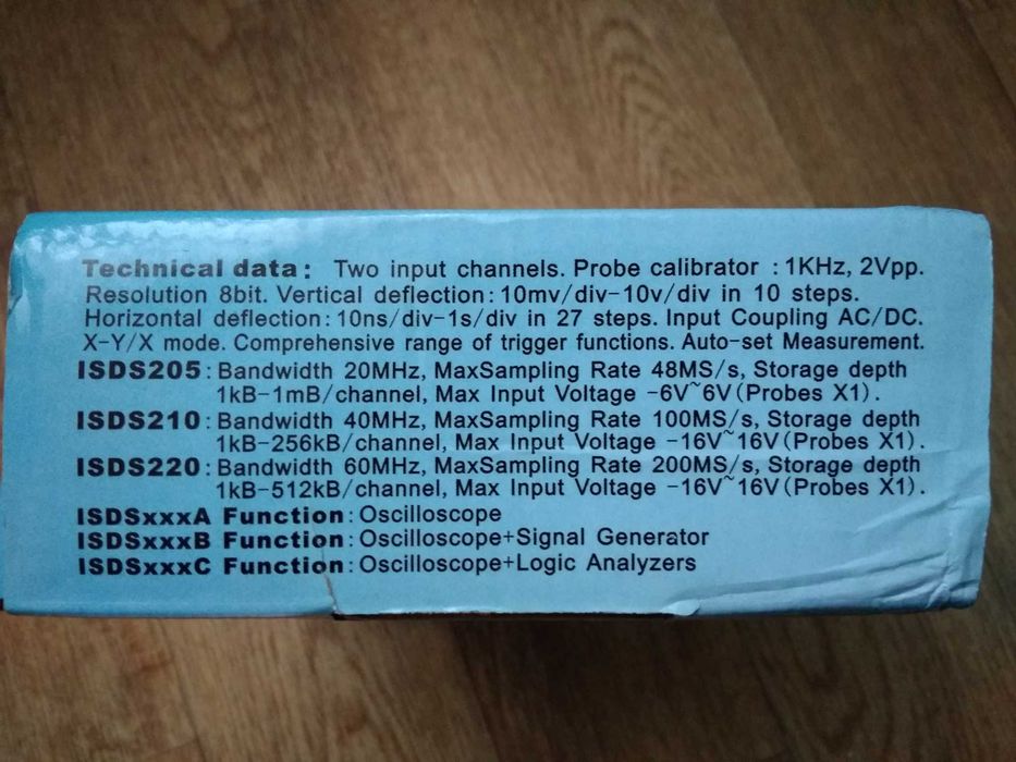 Цифровой осциллограф Instrustar ISDS205A
