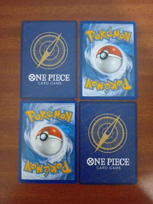 Lote 4 Cartas Pokémon + One Piece