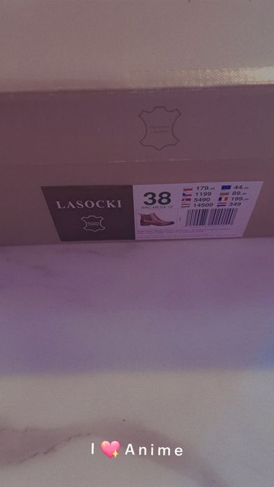 Botki skórzane Lasocki