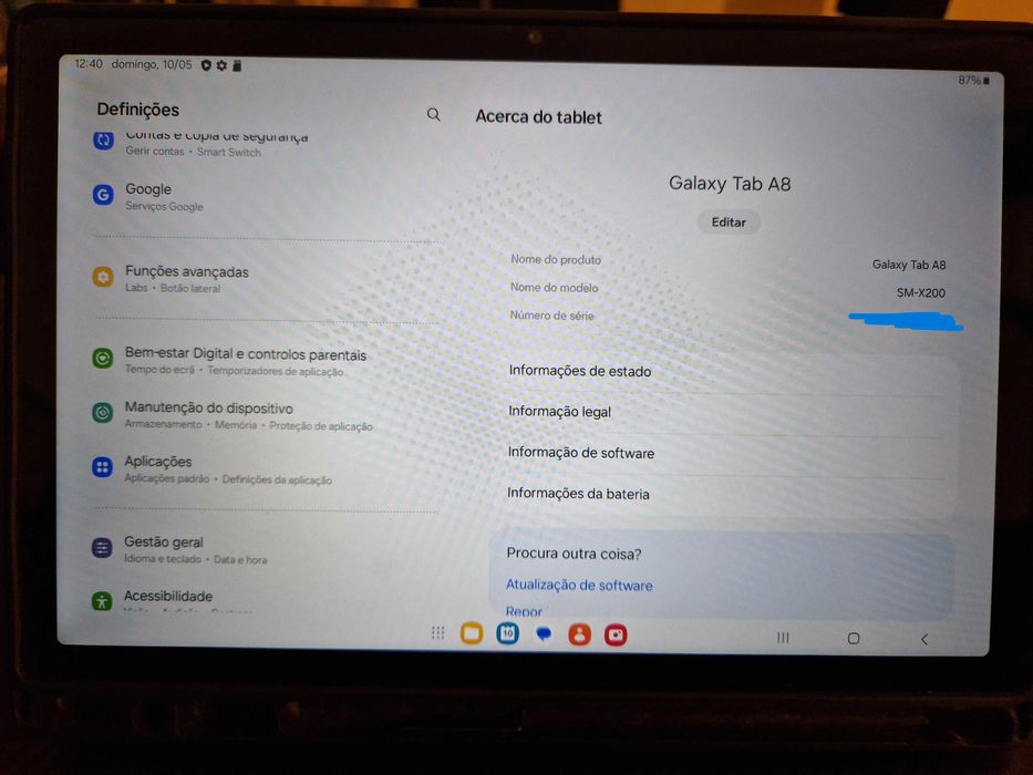 Tablet Samsung A8