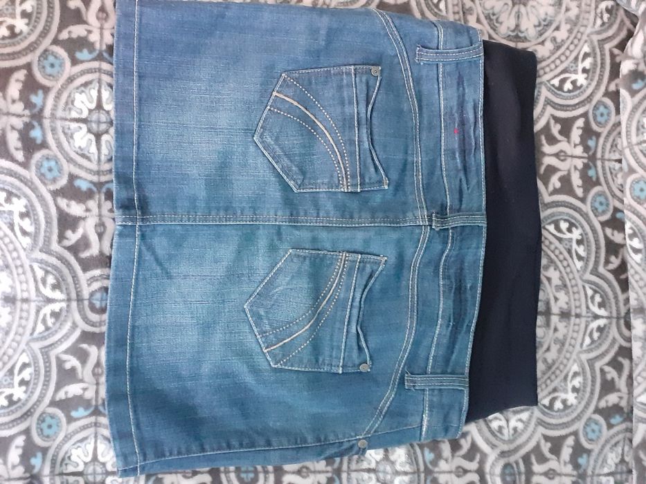 Продам  джинсовую юбку для беременных