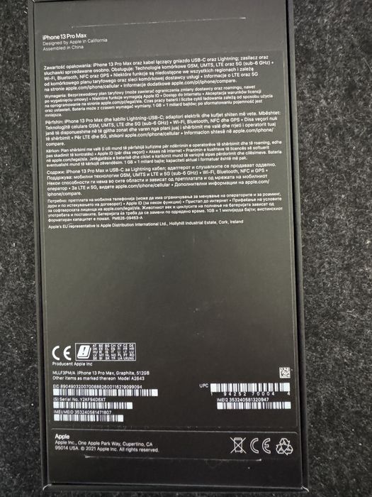 Iphon 13 Pro MAX 256GB Bateria 100%