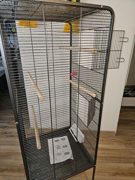 Duża klatka dla papug 146cm na kółkach