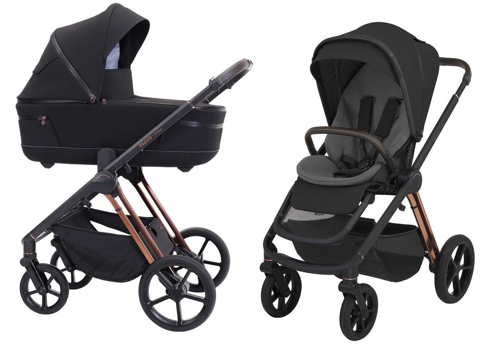 Espiro Miloo 2025 wózek wielofunkcyjny 2w1 kolor Diamond Black