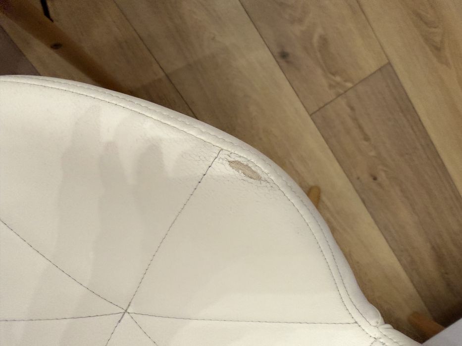 Krzesła skandynawskie białe 4szt loft vintage