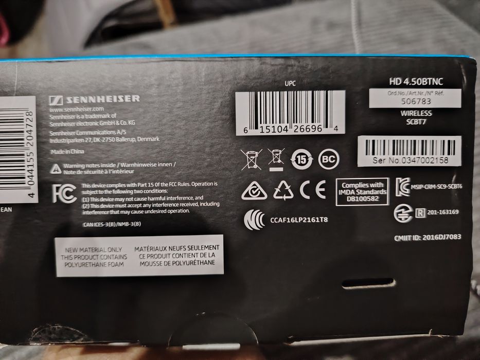 Sennheiser HD 4.50BTNC z aktywną redukcją szumów
