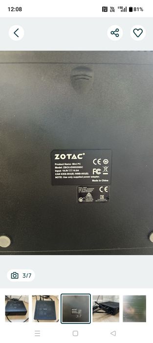 Komputer ZOTAC ZBOX mini pc