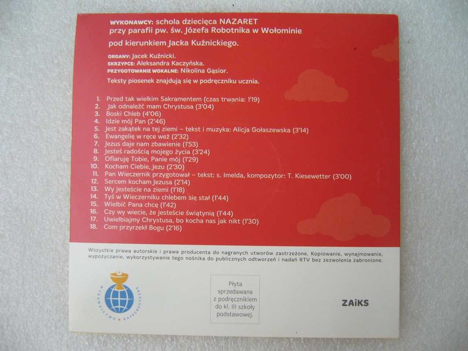 Płyta CD - Kto spożywa moje ciało ma życie