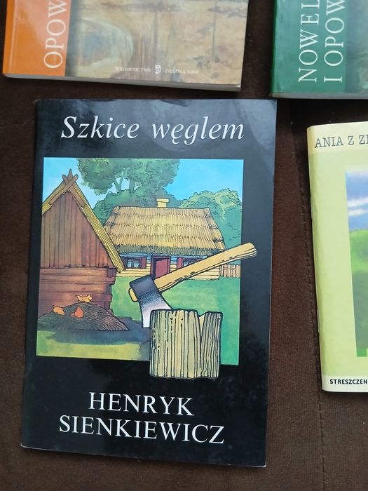 Cztery  książki  S. Żeromskiego z B . Prusa, H Sienkiewicz