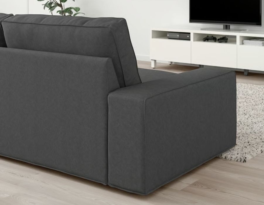 Sofá IKEA KIVIK 3 lg  Cinza C/ Ajuda no TRANSPORTE