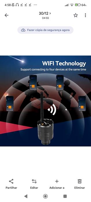 Câmara Astronómica Svbony SC311 Telescópio WiFi - Baixa de Preço