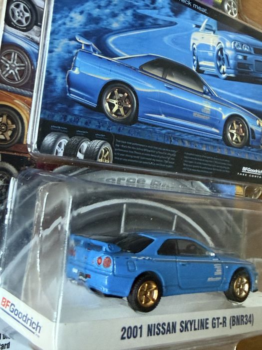 Nissan Skyline GT-R (BNR34) 2001rok Greenlight 1:64 oryginał