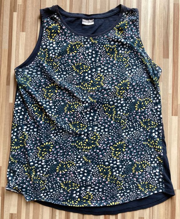 Bluzka top granatowy wzór Beloved rozmiar M !!!