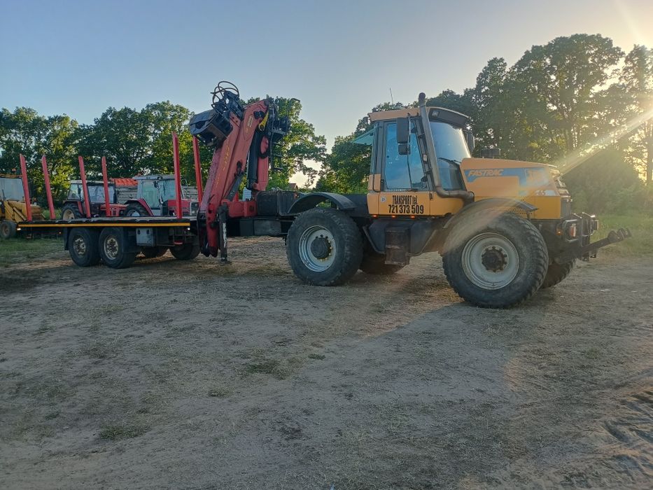 Sprzedam JCB fastrac z przyczepa hds tandem