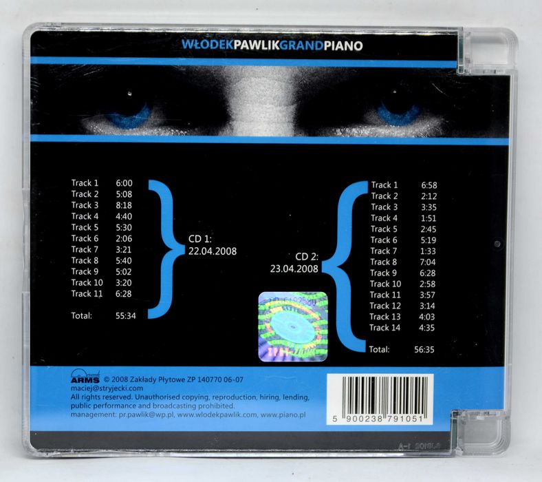 Włodek Pawlik - Grand Piano (2xCD) Gold discs I wydanie