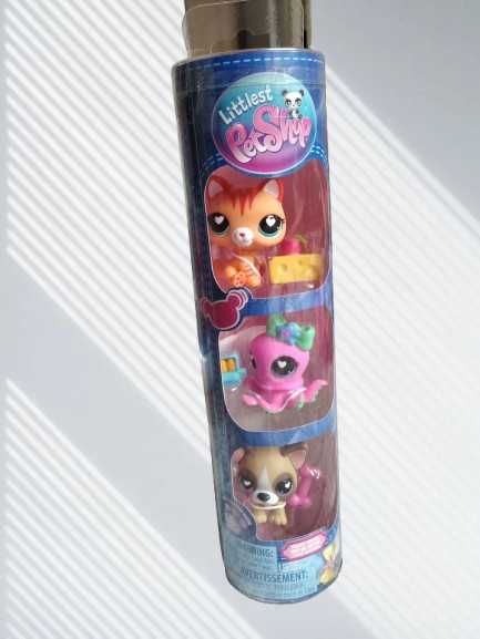 TUBA Littlest Pet Shop Seria 4. Zestaw 3 figurek + akcesoria