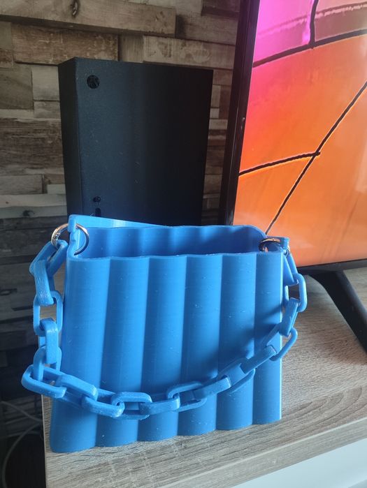 Bolsa Elegance 3D com Alça e Corrente