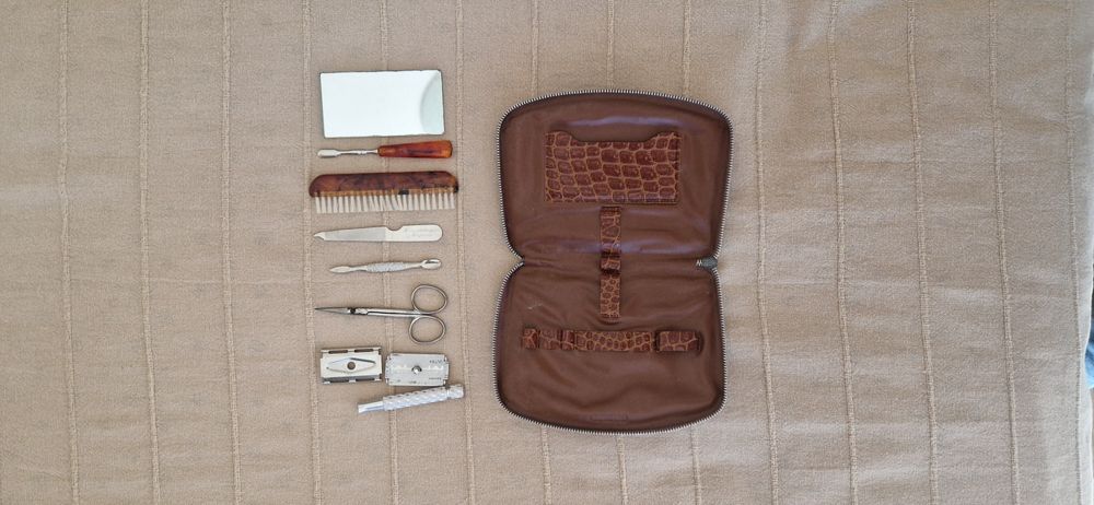 Kit de barba de viagem vintage