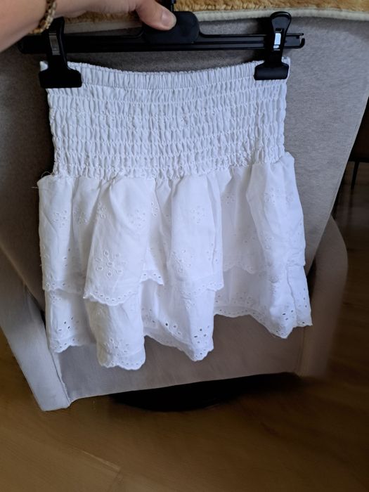 Biała spódnica 134 H&M