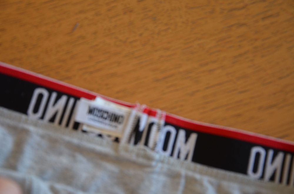 bokserki szare  Moschino nowe bez metki r. L