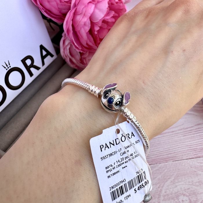 Браслет Пандора "Стіч", Pandora оригінал, новий браслет пандора прикраса
