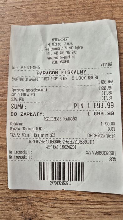 Amazfit T-Rex 3 Pro 48 mm Black