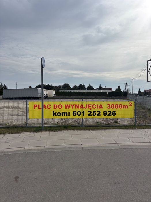 plac do wynajęcia 3000m2