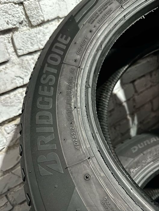 215/65 R16C 109/107T Bridgestone Duravis /2021рік/4шт./