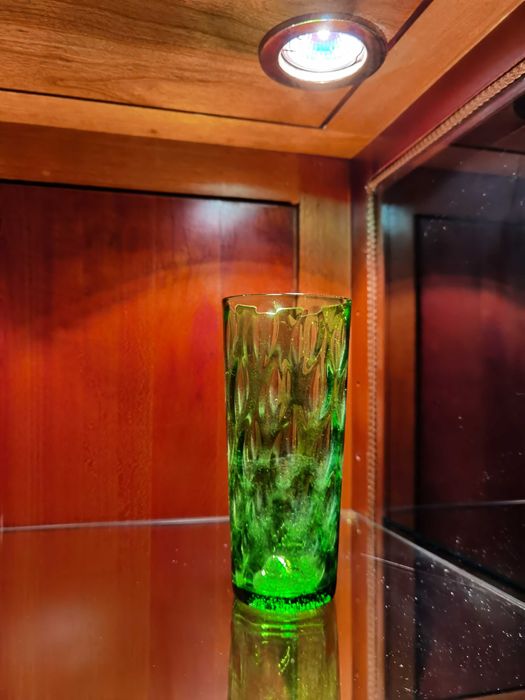 Copos de vidro antigos.