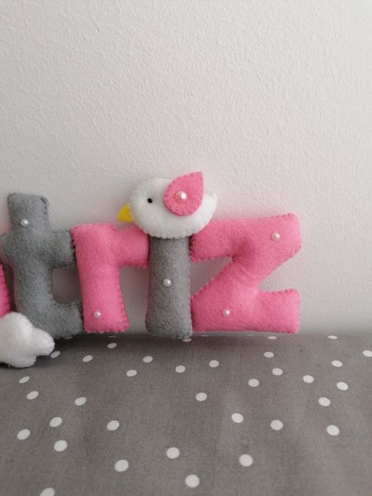 Nome Beatriz feltro para quarto