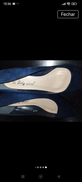 Sapatos azuis marinho 36