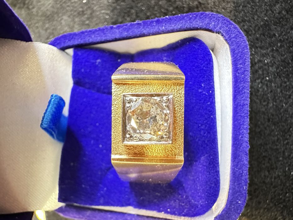 Zloty sygnet z diamentem inwestycja Szczecon