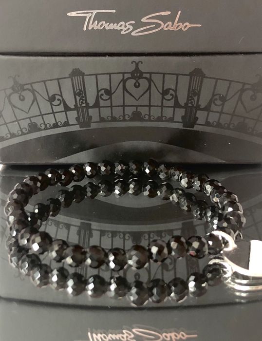 Знижка!! Браслет шарм Thomas Sabo, cрібло, обсидіант