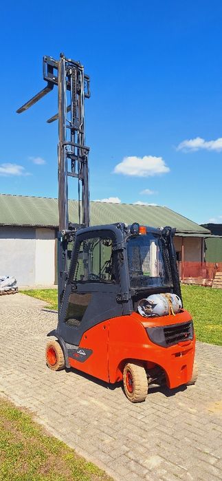 Linde H20 stan IDEALNY Triplex przesuw wolny skok wózek widłowy widlak