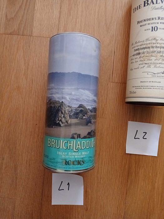 Latas Ballantine & The Balvenie & Bruichladdich L1 L2 L3
