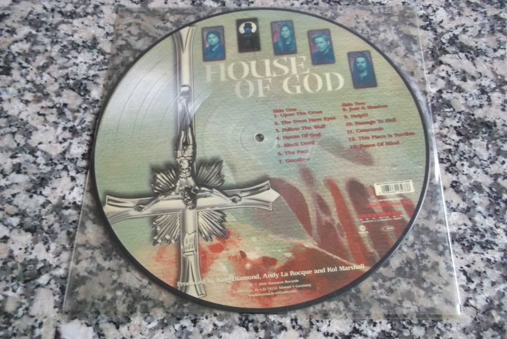 KING DIAMOND House Of God PIC-LP Edição original e limitada