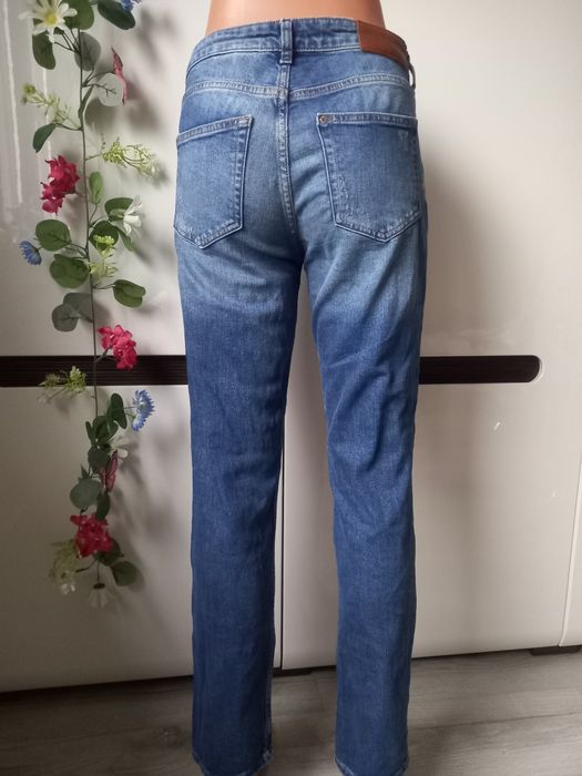 Spodnie jeans przetarcia H&M Denim EUR 36, S Denim rurki