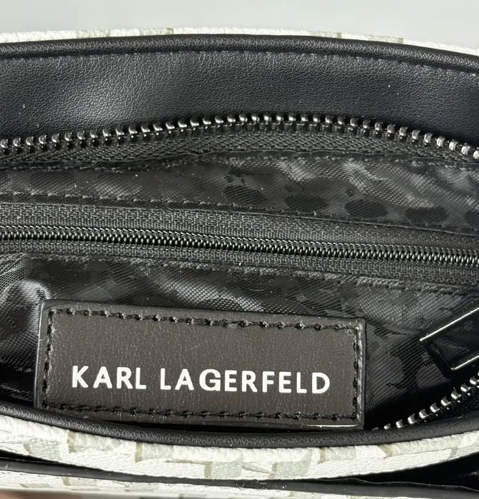 Сумка через плече Karl Lagerfeld у 2-ох кольорах: Чорний, Сірий.