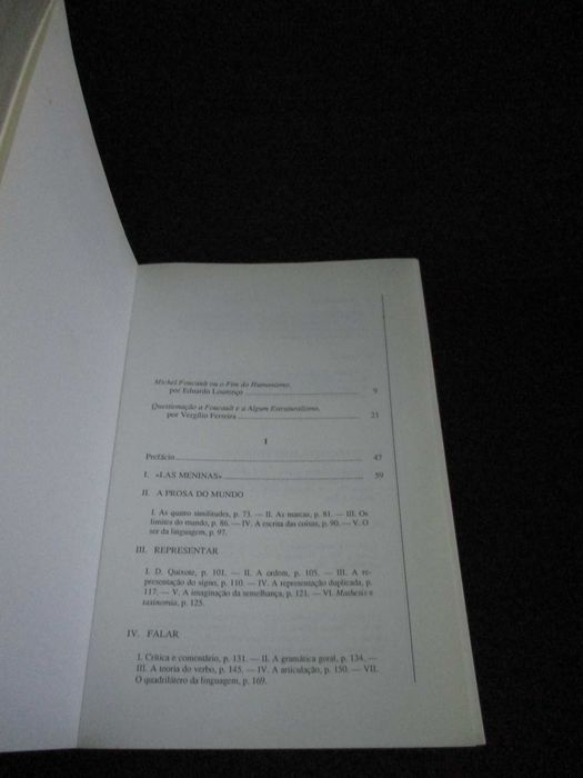 Livro As Palavras e as Coisas Michel Foucault 1ª edição 2005