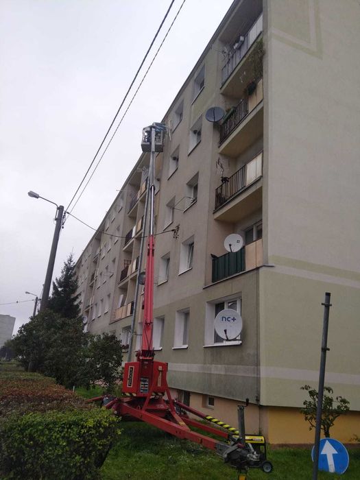 Usługi podnośnikiem koszowym