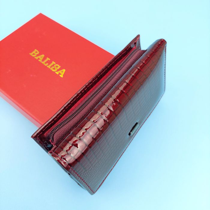 Гаманець жіночий Balisa шкіряний кошелек женский кожаный маленький лак