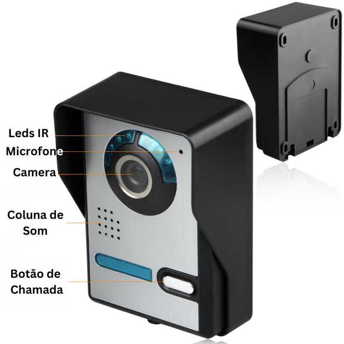 Video Porteiro 7" LCD com Mãos-Livres e Instalação Fácil