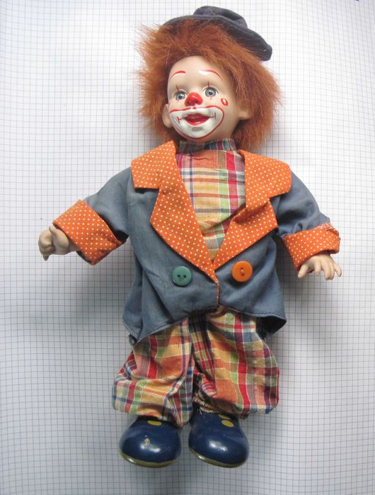 лялька клоун вінтаж